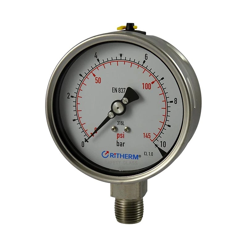 Lasersko varjen merilnik tlaka iz nerjavečega jekla